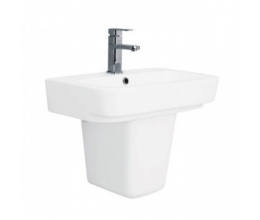 Bộ Chậu Rửa Lavabo Và Chân Ngắn Treo Tường Viglacera V50 (CD50)