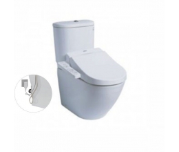 Bàn cầu hai khối TOTO CS761PDW8  kèm nắp rửa điện tử WASHLET TCF6632A