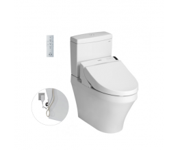 Bàn cầu hai khối kèm nắp rửa điện tử WASHLET dòng C5 CS948DW6