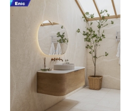 Bộ tủ lavabo gương led phòng tắm cao cấp Enic Classic S9 120cm