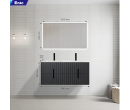 Bộ tủ lavabo gương led nhà tắm cao cấp Enic Classic F4 120cm – 160cm