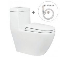 Bồn Cầu Viglacera V199 Nắp Êm V86 + Vòi Xịt VG826