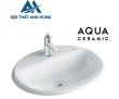 Chậu Rửa Lavabo Inax AL-2395V Dương Vành Aqua Ceramic