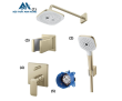 Sen tắm âm tường 2 đường nước TOTO TBW02004A#BFG TBW02006B#BFG màu vàng pháp mờ