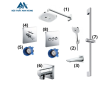 Sen tắm âm tường 3 đường nước nhiệt độ TOTO TBW02004A