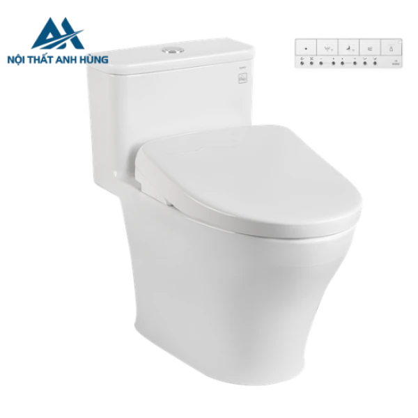 Bồn cầu 1 khối TOTO MS857CDW23 nắp điện tử Washlet