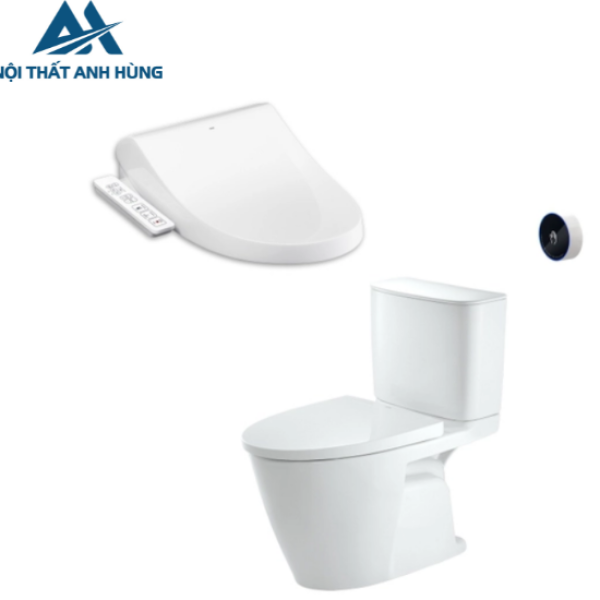 Bồn cầu 2 khối nắp điện tử xả cảm ứng INAX ACT602 + CWH17VN