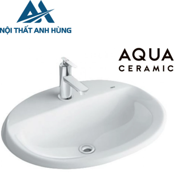 Chậu Rửa Lavabo Inax AL-2395V Dương Vành Aqua Ceramic