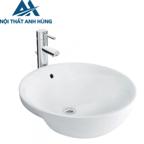Chậu Rửa Mặt Lavabo Inax L-333V Bán Âm Tròn