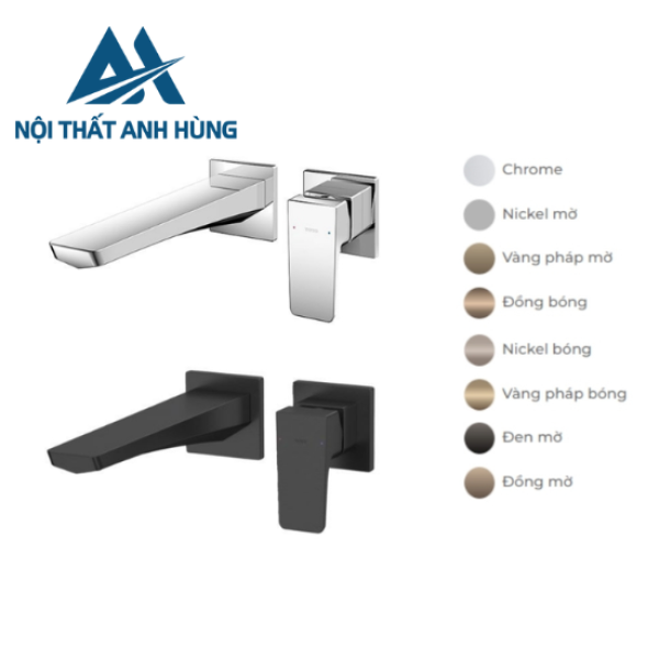 Vòi lavabo nóng lạnh gắn tường GE TOTO TLG07308BB